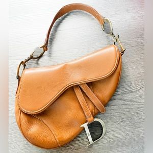 Christian Dior Leather Saddle - Camello